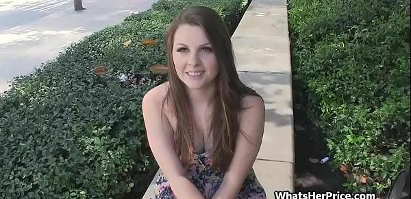 Picking up fine perky teen for paid quickie